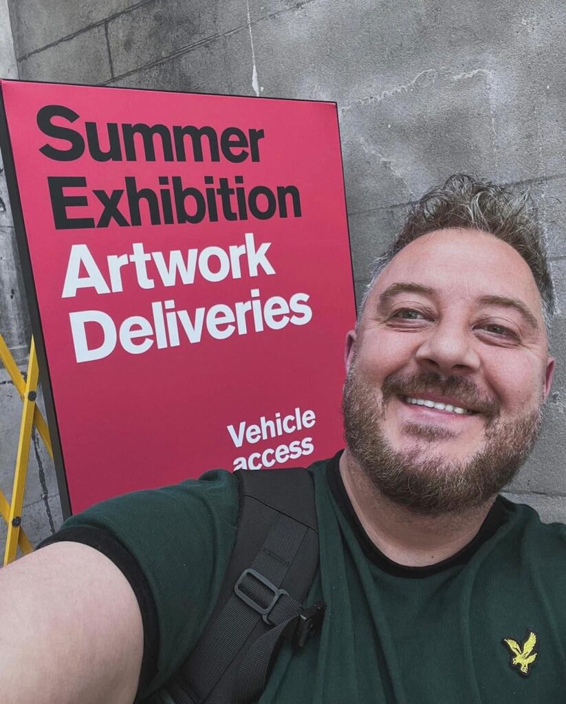 Joy and emotion when I found out that I was selected on the Summer Exhibition shortlist